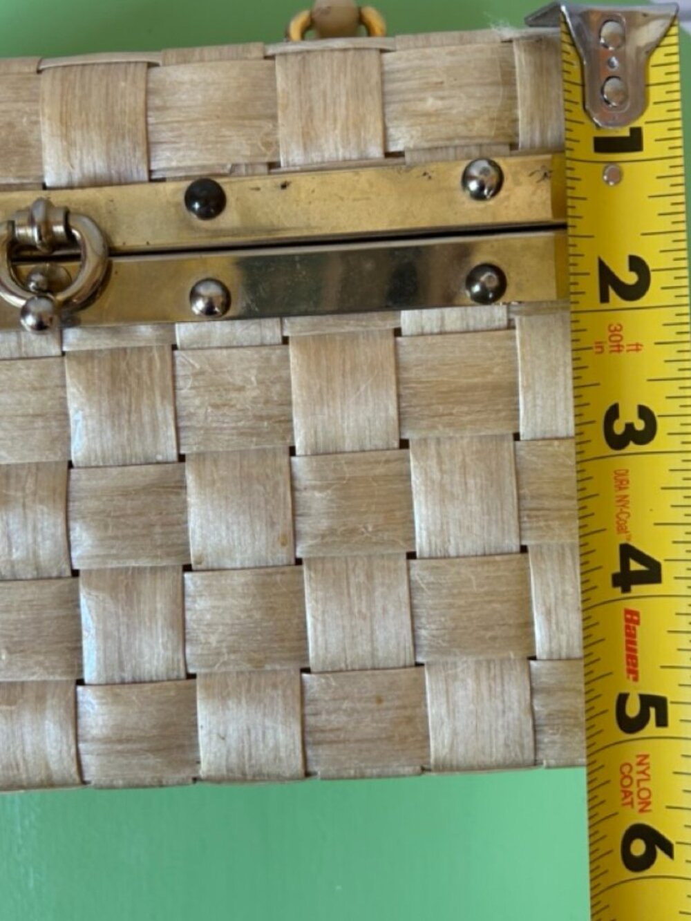 Vintage 1960s Gaymode Italy Woven Box Handbag - Picture 9 of 14